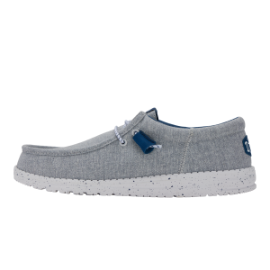Wally Funk Heathered Knit – Grey Blue