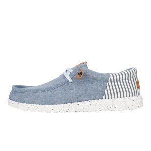 Wally Funk Seersucker – Faded Denim/Navy Blazer