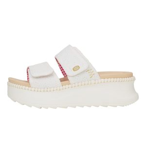 Delray Slide Eyelet – White