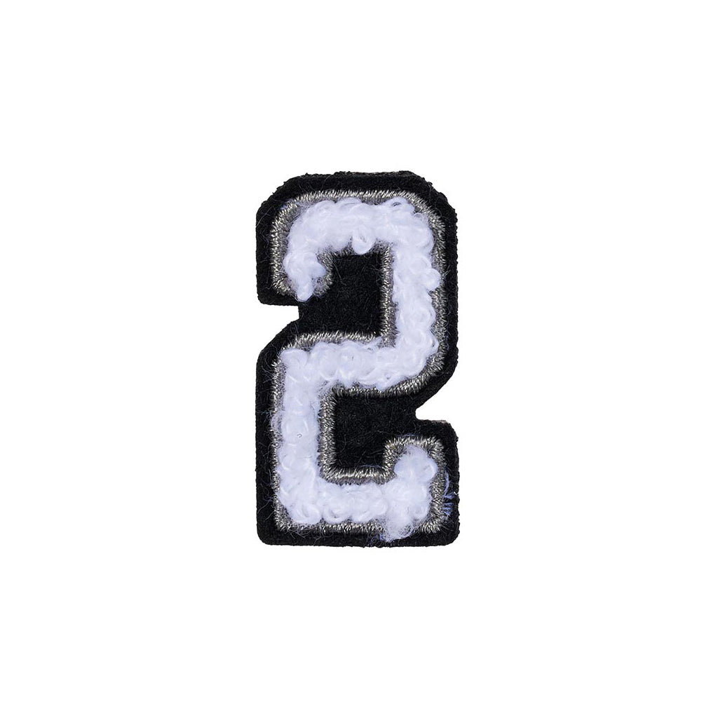 Number 2 Patch – 2 Black/White