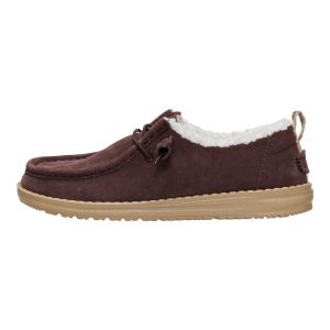 Wendy Suede Shearling – Dark Brown